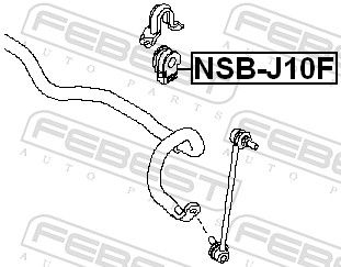 Stabiliser Mounting - NSB-J10F FEBEST