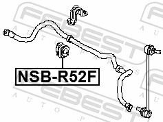 Stabiliser Mounting - NSB-R52F FEBEST
