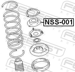Supporto ammortizzatore a molla - NSS-001 FEBEST