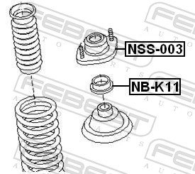 Top Strut Mounting - NSS-003 FEBEST