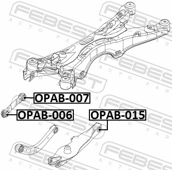 Control Arm-/Trailing Arm Bush - OPAB-015 FEBEST
