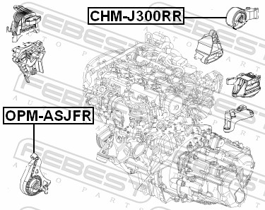 Engine Mounting - OPM-ASJFR FEBEST