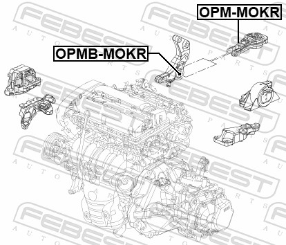 Engine Mounting - OPM-MOKR FEBEST
