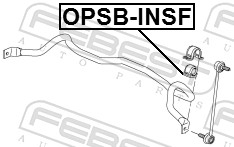 Опора, стабилизатор - OPSB-INSF FEBEST