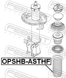 Protective Cap/Bellow, shock absorber - OPSHB-ASTHF FEBEST