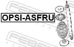 Spring Cap - OPSI-ASFRU FEBEST