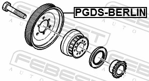 Ременный шкив, коленчатый вал - PGDS-BERLIN FEBEST