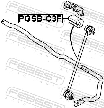 Опора, стабилизатор - PGSB-C3F FEBEST