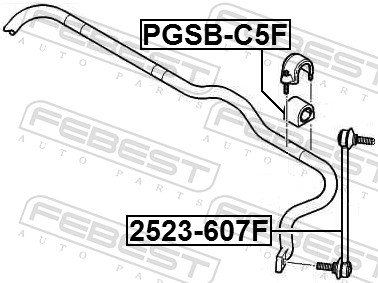 Stabiliser Mounting - PGSB-C5F FEBEST