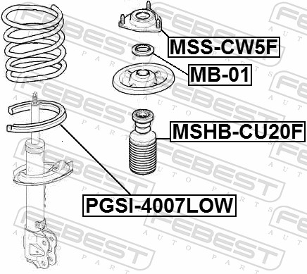 Spring Cap - PGSI-4007LOW FEBEST