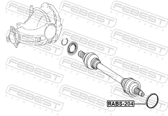 Sensor Ring, ABS - RABS-204 FEBEST