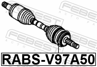 Sensor Ring, ABS - RABS-V97A50 FEBEST