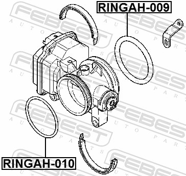 Seal, throttle body - RINGAH-010 FEBEST