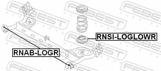Mounting, axle beam - RNAB-LOGR FEBEST