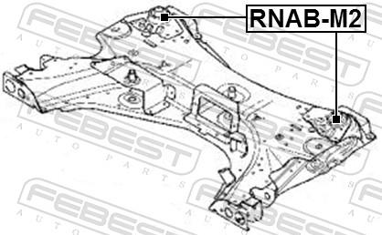 Mounting, axle beam - RNAB-M2 FEBEST
