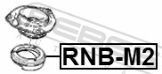 Подшипник качения, опора стойки амортизатора - RNB-M2 FEBEST