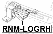Engine Mounting - RNM-LOGRH FEBEST