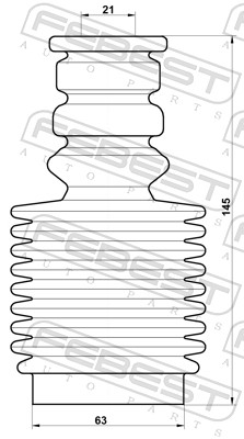 Dust Cover Kit, shock absorber - RNSHB-MEGIIIF-KIT FEBEST