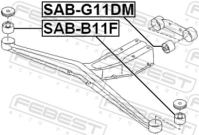 Supporto, Differenziale - SAB-G11DM FEBEST