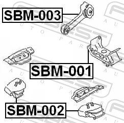 Engine Mounting - SBM-002 FEBEST