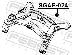 Опора, дифференциал - SGAB-024 FEBEST