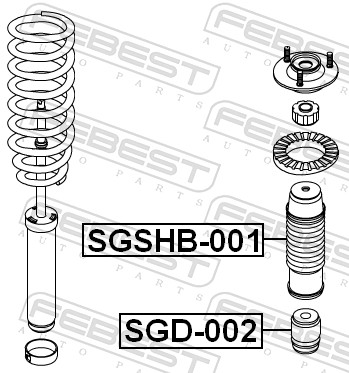 Tampone paracolpo, Sospensione - SGD-002 FEBEST