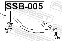 Опора, стабилизатор - SSB-005 FEBEST