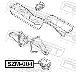 Engine Mounting - SZM-004 FEBEST