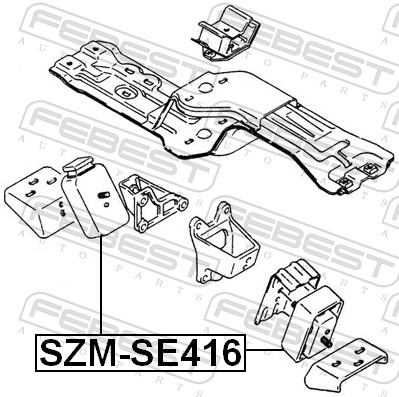 variklio montavimas - SZM-SE416 FEBEST