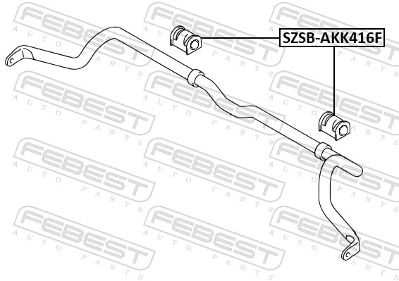 Stabiliser Mounting - SZSB-AKK416F FEBEST