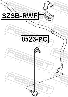Stabiliser Mounting - SZSB-RWF FEBEST