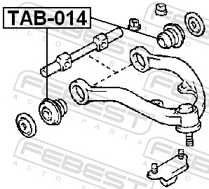 Control Arm-/Trailing Arm Bush - TAB-014 FEBEST