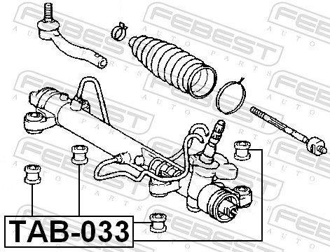 Подвеска, рулевое управление - TAB-033 FEBEST