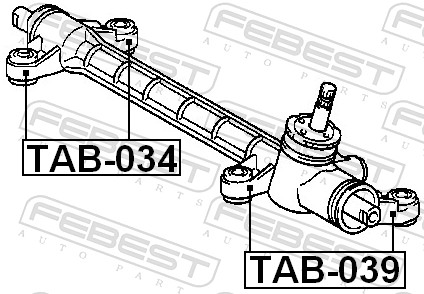Подвеска, рулевое управление - TAB-039 FEBEST
