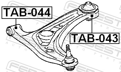 Подвеска, рычаг независимой подвески колеса - TAB-043 FEBEST