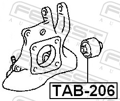 Control Arm-/Trailing Arm Bush - TAB-206 FEBEST