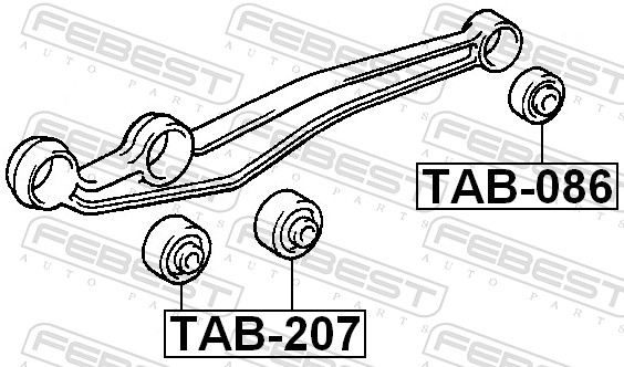 Подвеска, рычаг независимой подвески колеса - TAB-207 FEBEST