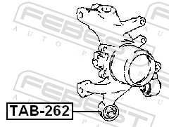 Control Arm-/Trailing Arm Bush - TAB-262 FEBEST