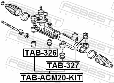 Подвеска, рулевое управление - TAB-326 FEBEST