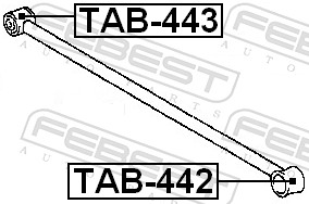Подвеска, рычаг независимой подвески колеса - TAB-443 FEBEST