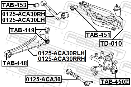Control Arm-/Trailing Arm Bush - TAB-448 FEBEST