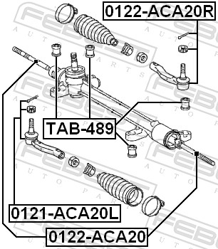 Подвеска, рулевое управление - TAB-489 FEBEST