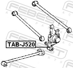 Подвеска, рычаг независимой подвески колеса - TAB-J520 FEBEST