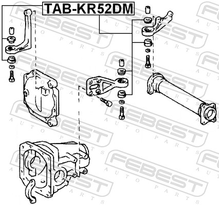 Supporto, Differenziale - TAB-KR52DM FEBEST