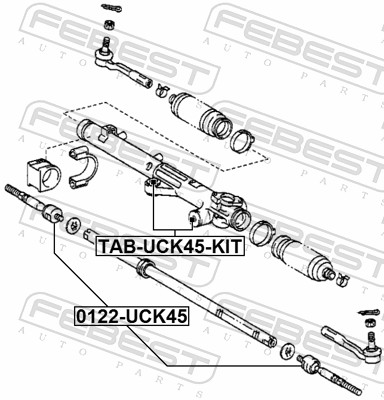Подвеска, рулевое управление - TAB-UCK45-KIT FEBEST
