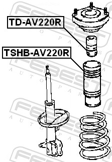 Rubber Buffer, suspension - TD-AV220R FEBEST