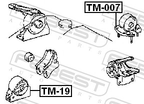 Engine Mounting - TM-007 FEBEST