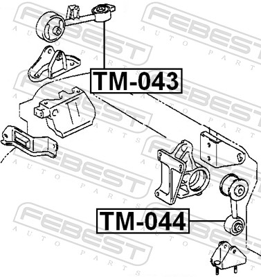 Engine Mounting - TM-043 FEBEST