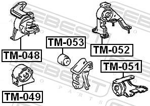 Engine Mounting - TM-051 FEBEST