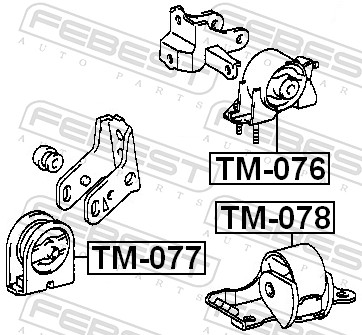 Engine Mounting - TM-077 FEBEST
